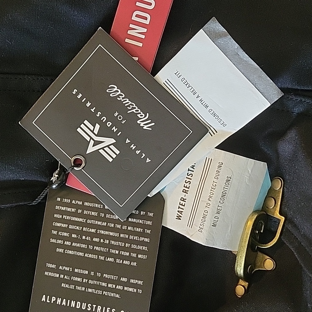 Madewell Black Jacket with Gold Accents - Picture 11 of 12